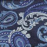 Blue Paisley Luxury Slim Silk Tie