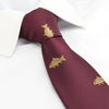 Burgundy Carp Silk Tie