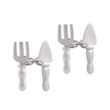 Sterling Silver Fork and Trowel Cufflinks