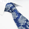 Blue Luxury Paisley Leaf Silk Tie