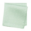 Yoghurt Green Polka Dot Silk Handkerchief