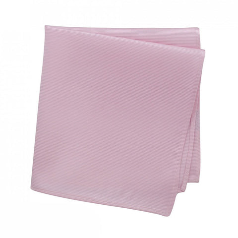 Plain Pink Woven Silk Handkerchief