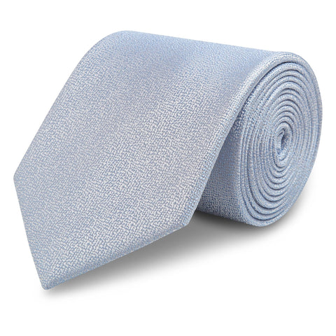 Pastel Blue Textured Woven Silk Tie