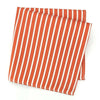 Orange and White Striped Silk Handkerchief