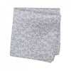 Silver Jacquard Leaf Silk Handkerchief