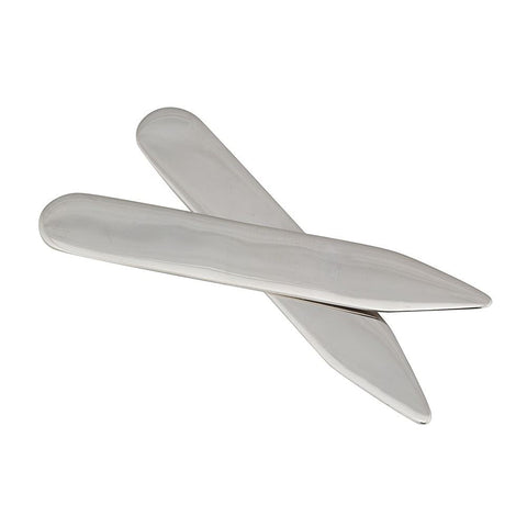 Sterling Silver Plated Collar Stiffeners