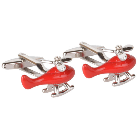 Red Helicopter Cufflinks