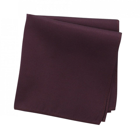 Plain Wine Woven Silk Handkerchief