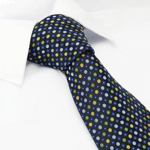 Blue Multi Spot Luxury Silk Tie