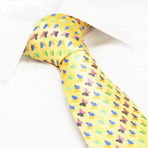 Yellow Pattern Tie Yellow Ties – The Tie Store