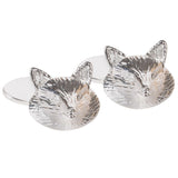 Silver Plated Fox Chain Cufflinks