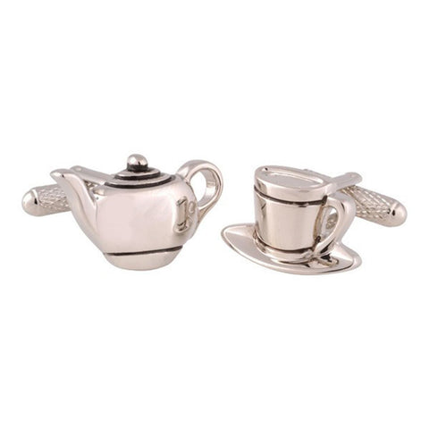 Teapot and Cup Cufflinks