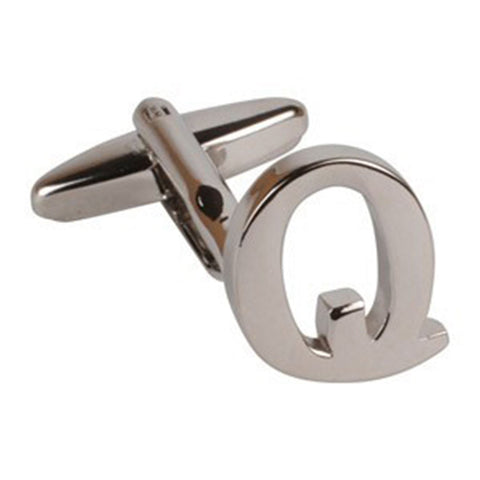 Letter Q Initial Cufflink (Sold Individually)