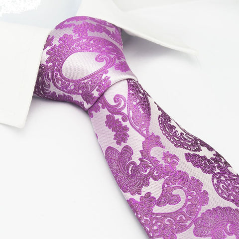 Mauve Paisley Tie