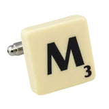 Letter M Scrabble Cufflink